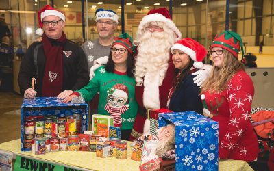 Skating with Santa and Giving Back to Our Community